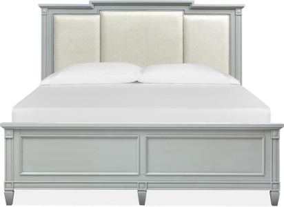 Magnussen HomeComplete King Panel Bed w/Upholstered Headboard