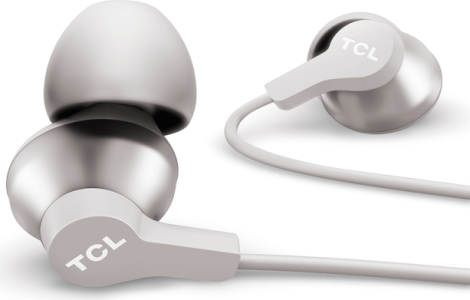 TclTCL Cement Gray In-ear Headphones with Mic - ELIT200WT