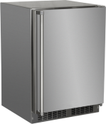 24-in Outdoor Refrigerator With Crescent Ice Maker with Door Style - Stainless Steel