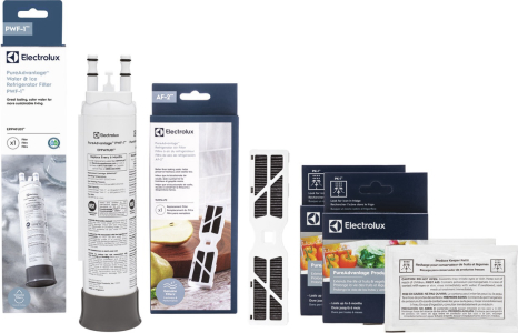 ElectroluxEPPWFU01, ELXPAAF2, and (2) ELPAPKRF Water and Air Filter Combo Kit with Produce Keeper