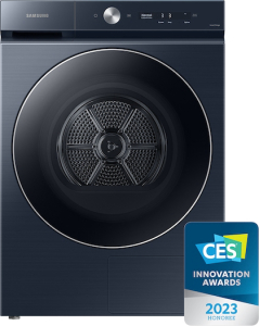 SamsungBespoke 7.8 cu. ft. Ultra Capacity Ventless Hybrid Heat Pump Dryer with AI Optimal Dry in Brushed Navy