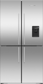 Freestanding Quad Door Refrigerator Freezer, 36", 18.9 cu ft, Ice & Water