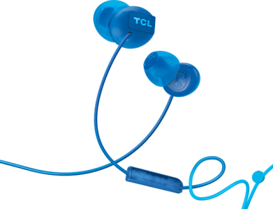 TclTCL Ocean Blue In-ear Headphones with Mic - SOCL300BL