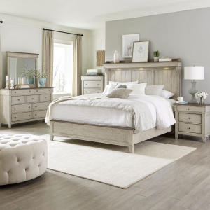 Liberty Furniture IndustriesQueen Mantle Bed, Dresser & Mirror, Chest, Night Stand
