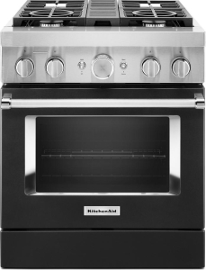 KitchenAid30'' Smart Commercial-Style Dual Fuel Range with 4 Burners
