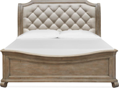 Magnussen HomeComplete King Sleigh Bed w/Shaped Footboard
