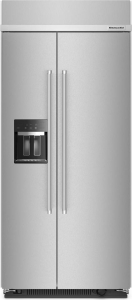 KitchenAid20.8 Cu. Ft. 36" Built-In Side-by-Side Refrigerator with Ice and Water Dispenser