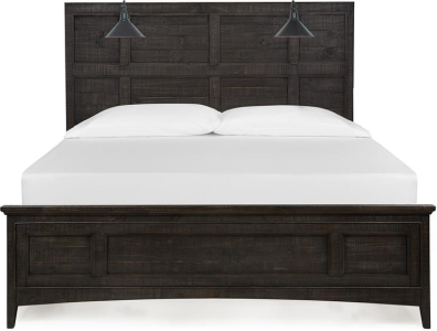 Magnussen HomeComplete King Lamp Panel Bed with Regular Rails