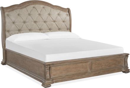 Magnussen HomeComplete Queen Sleigh Storage Bed w/Upholstered HB