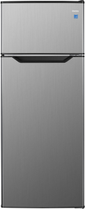 Danby7.4 cu. ft. Apartment Size Fridge Top Mount in Stainless Steel