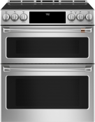CafÃ©™ 30" Smart Slide-In, Front-Control, Induction and Convection Double-Oven Range