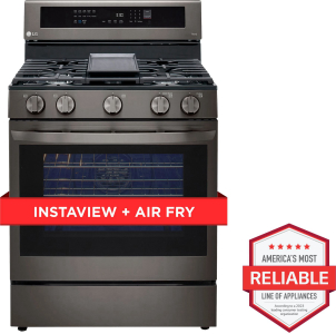 LG Appliances5.8 cu ft. Smart Wi-Fi Enabled True Convection InstaView&reg; Gas Range with Air Fry