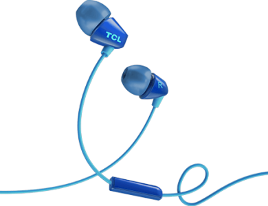 TclTCL Ocean Blue In-ear Headphones with Mic - SOCL100BL