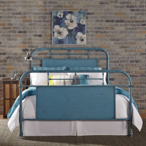 Liberty Furniture IndustriesQueen Metal Bed - Blue