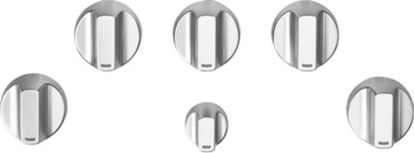 CafeCaf(eback)&trade; 5 Gas Cooktop Knobs - Brushed Stainless