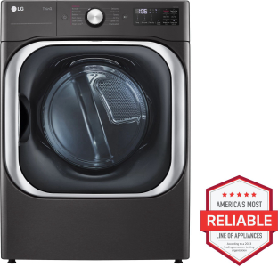 LG Appliances9.0 cu. ft. Mega Capacity Smart wi-fi Enabled Front Load Electric Dryer with TurboSteam&trade; and Built-In Intelligence