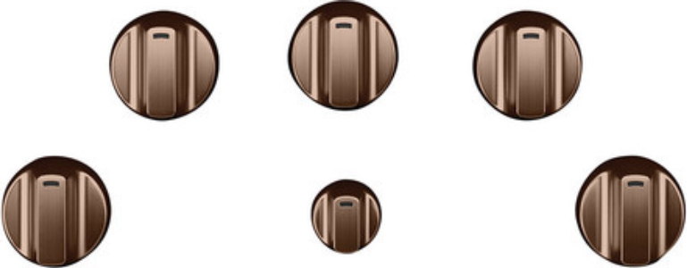 Cafe5 Electric Cooktop Knobs - Brushed Copper