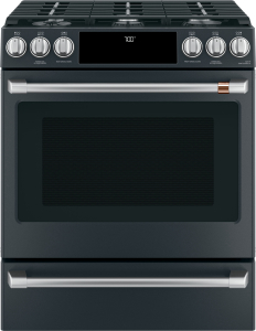 Cafe30" Smart Slide-In, Front-Control, Gas Range with Convection Oven