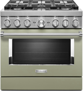 KitchenAid36'' Smart Commercial-Style Dual Fuel Range with 6 Burners