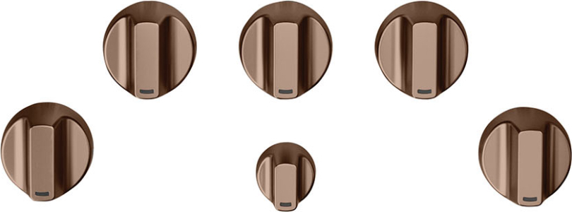 Cafe5 Gas Cooktop Knobs - Brushed Copper