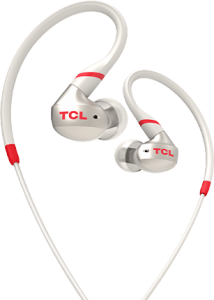 TclTCL Crimson White In-ear Headphones with Mic - ACTV100WT