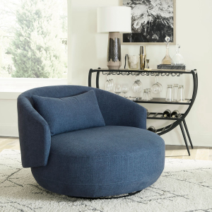 Liberty Furniture IndustriesUph Swivel Cuddler Chair - Midnight