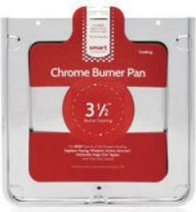 FrigidaireSmart Choice Square Chrome Burner Pan, Fits Most