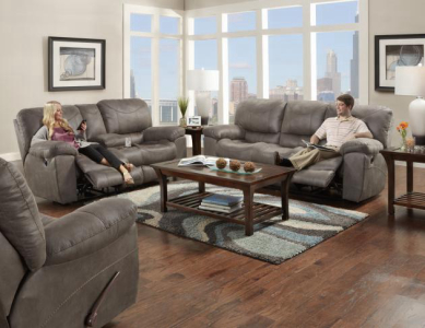 CatnapperPower Reclining Console Loveseat