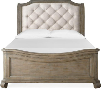 Magnussen HomeComplete Queen Sleigh Bed w/Shaped Footboard