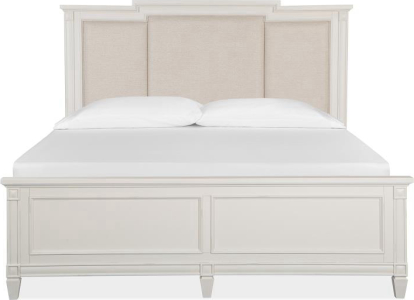 Magnussen HomeComplete King Panel Bed w/Upholstered Headboard