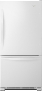 Whirlpool30-inches wide Bottom-Freezer Refrigerator with SpillGuard&trade; Glass Shelves - 18.7 cu. ft.