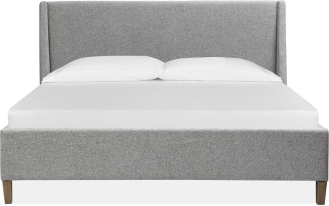 Magnussen HomeComplete Queen Grey Upholstered Island Bed