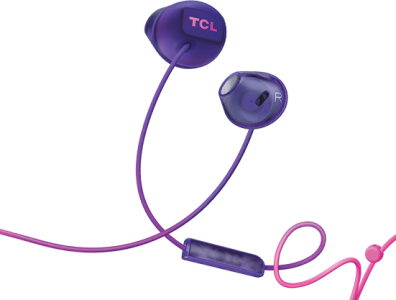 TclTCL Sunrise Purple In-ear Headphones with Mic - SOCL200PP