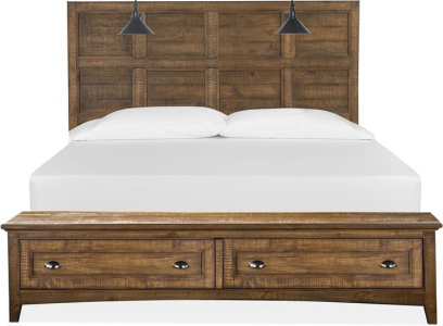 Magnussen HomeComplete Cal.King Lamp Panel Storage Bed