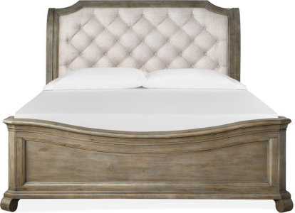 Magnussen HomeComplete Cal.King Sleigh Bed w/Shaped Footboard