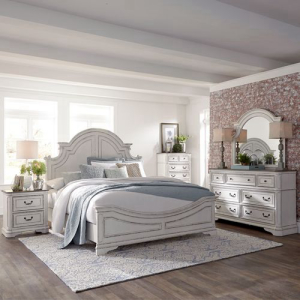 Liberty Furniture IndustriesKing California Panel Bed, Dresser & Mirror, Chest, Night Stand