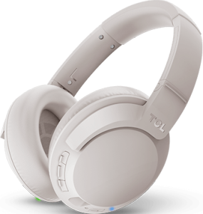 TclTCL Cement Gray On-Ear Noise Cancelling Hi-Res Wireless Headphones with Built-in Mic - ELIT400NCWT