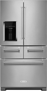 KitchenAid25.8 Cu. Ft. 36" Multi-Door Freestanding Refrigerator with Platinum Interior Design