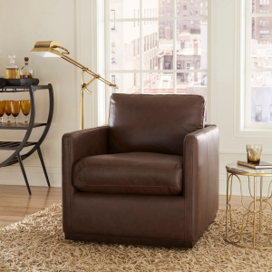 Liberty Furniture IndustriesLeather Swivel Accent Chair - Timber