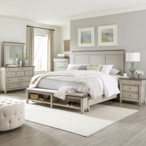 Liberty Furniture IndustriesKing Storage Bed, Dresser & Mirror, Chest, Night Stand