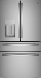 GE ProfileGE PROFILEENERGY STAR&reg; 27.9 Cu. Ft. Smart Fingerprint Resistant 4-Door French-Door Refrigerator with Door In Door