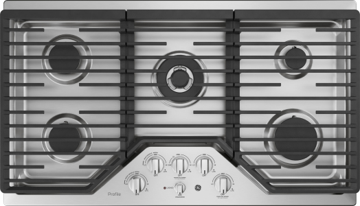 GE ProfileGE PROFILE36" Built-In Tri-Ring Gas Cooktop with 5 Burners and Included Extra-Large Integrated Griddle