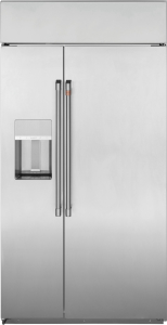Cafe42" Smart Built-In Side-by-Side Refrigerator with Dispenser