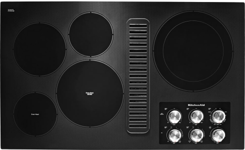 KitchenAid36" Electric Downdraft Cooktop with 5 Elements