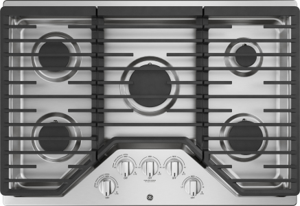 GE30" Built-In Gas Cooktop with 5 Burners and Dishwasher Safe Grates