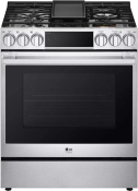 6.3 cu. ft. Smart wi-fi Dual Fuel Slide-in Range with ProBake Convection® and EasyClean®