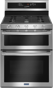 Maytag30-Inch Wide Double Oven Gas Range With True Convection - 6.0 Cu. Ft.