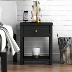 Hillsdale FurnitureHarmony Wood Accent Table in Matte Black