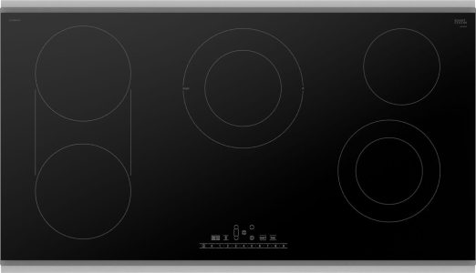 Bosch800 Series Electric Cooktop 36" Black, surface mount with frame NET8669SUC