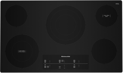 KitchenAid36" Electric Cooktop with 5 Elements and Touch-Activated Controls